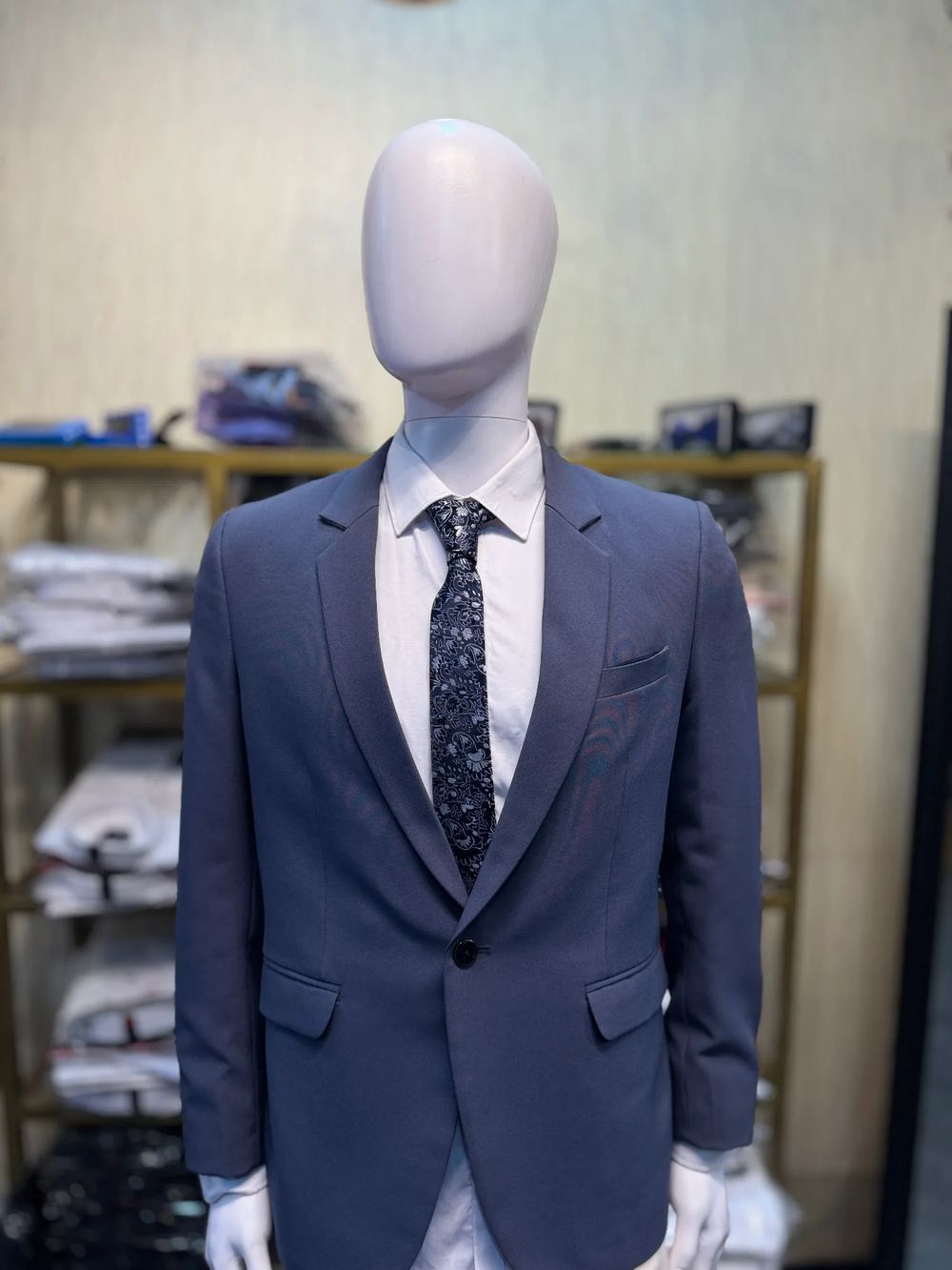 Gray Blue Mini Mat Coat
