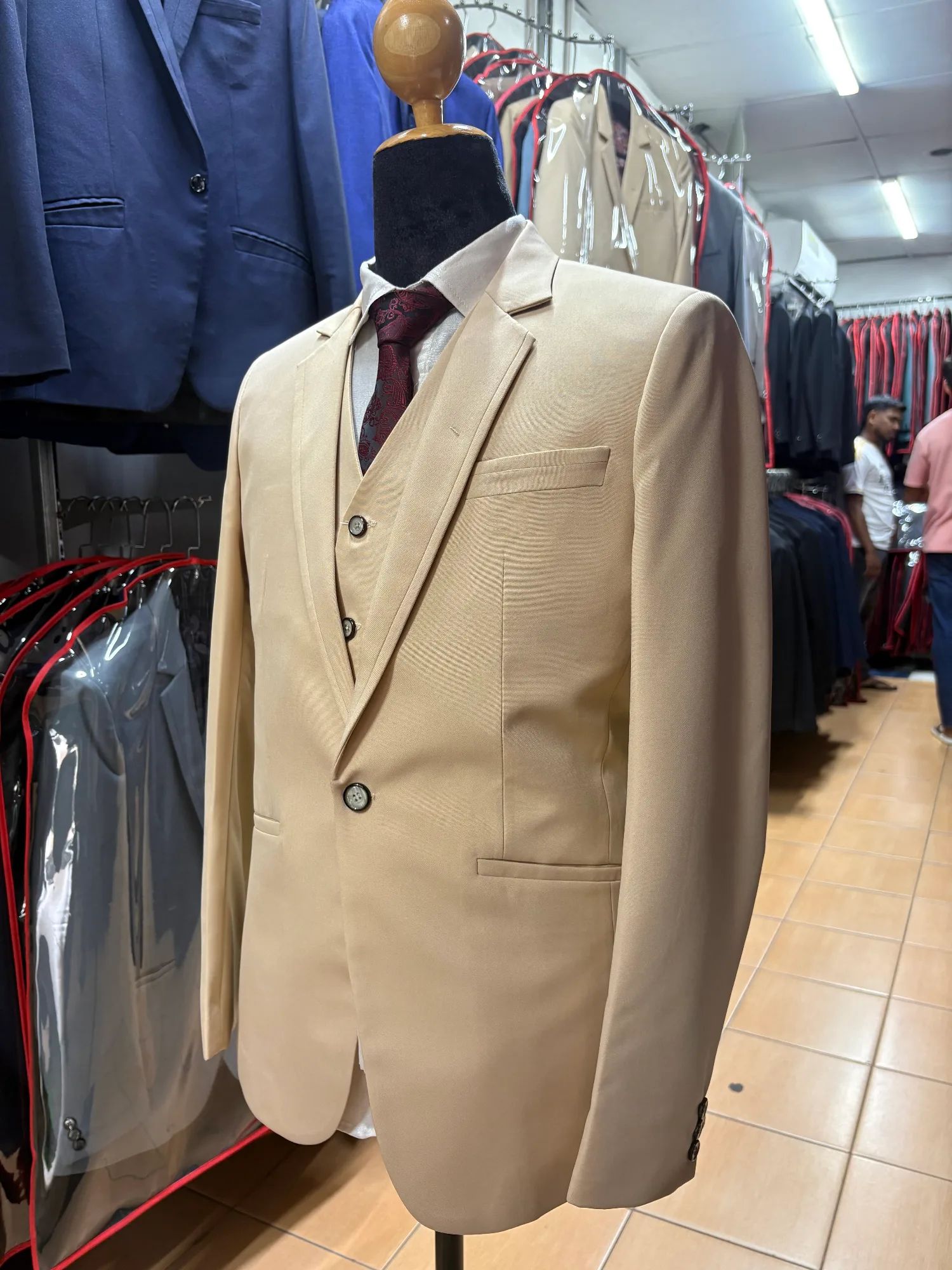 Pastel Cream Tailored Blazer