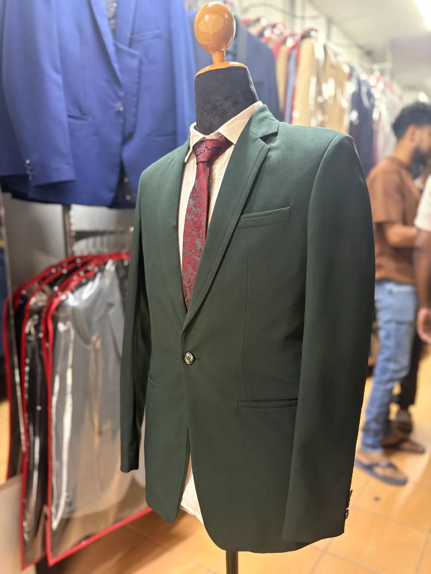 Dark Green Tailored Blazer