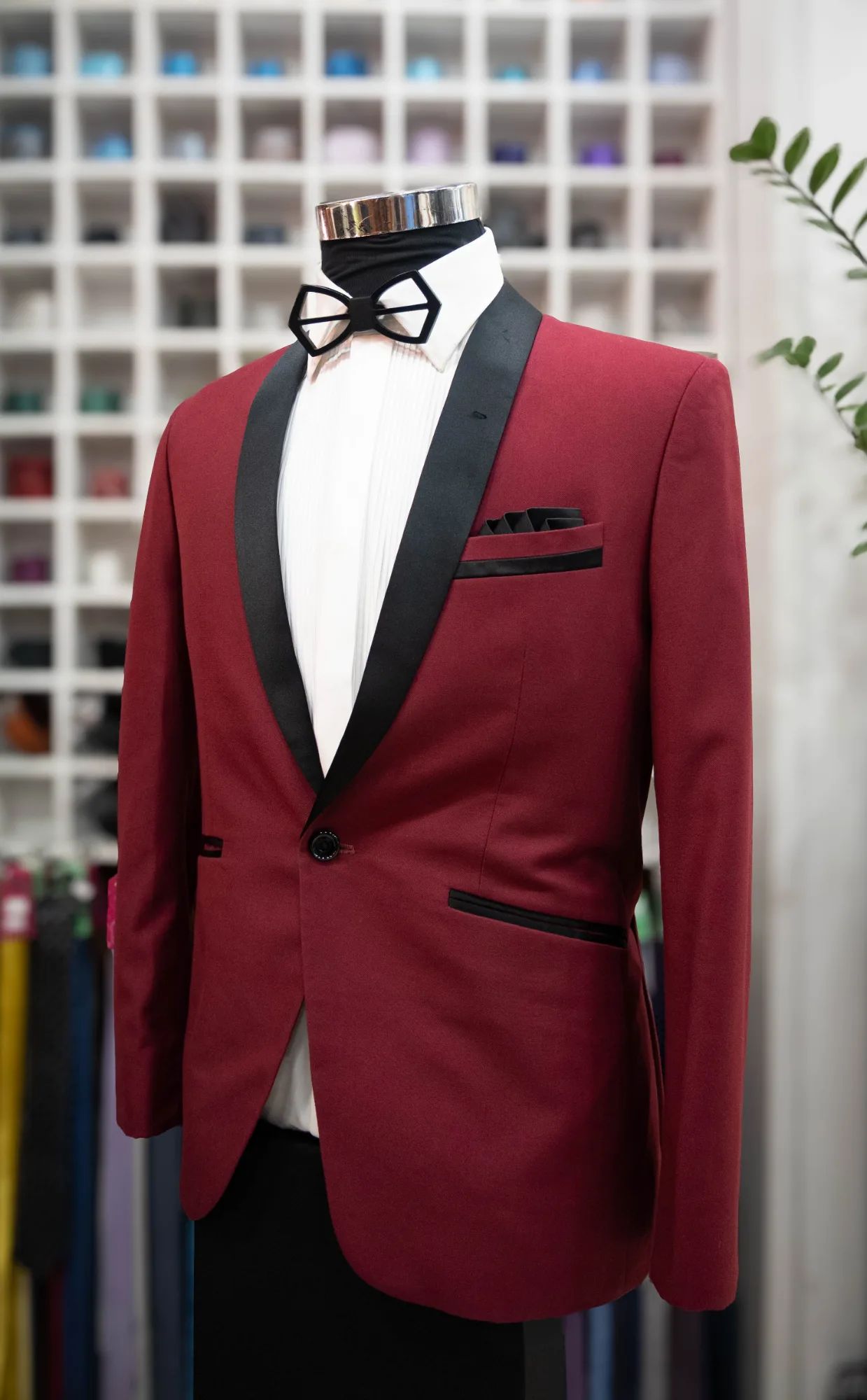 Maroon Wool Blazer