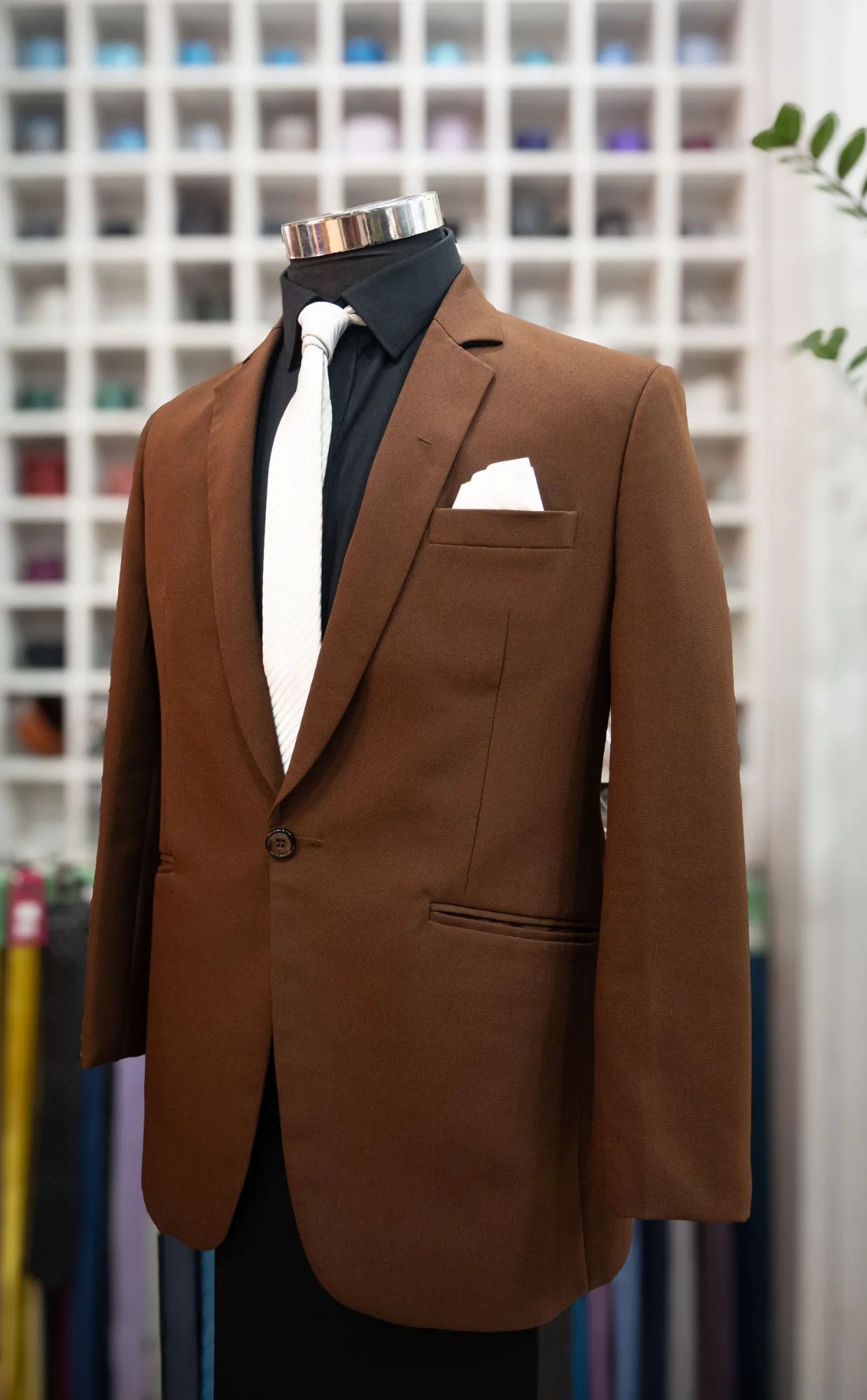 Coffee Brown Matt Blazer