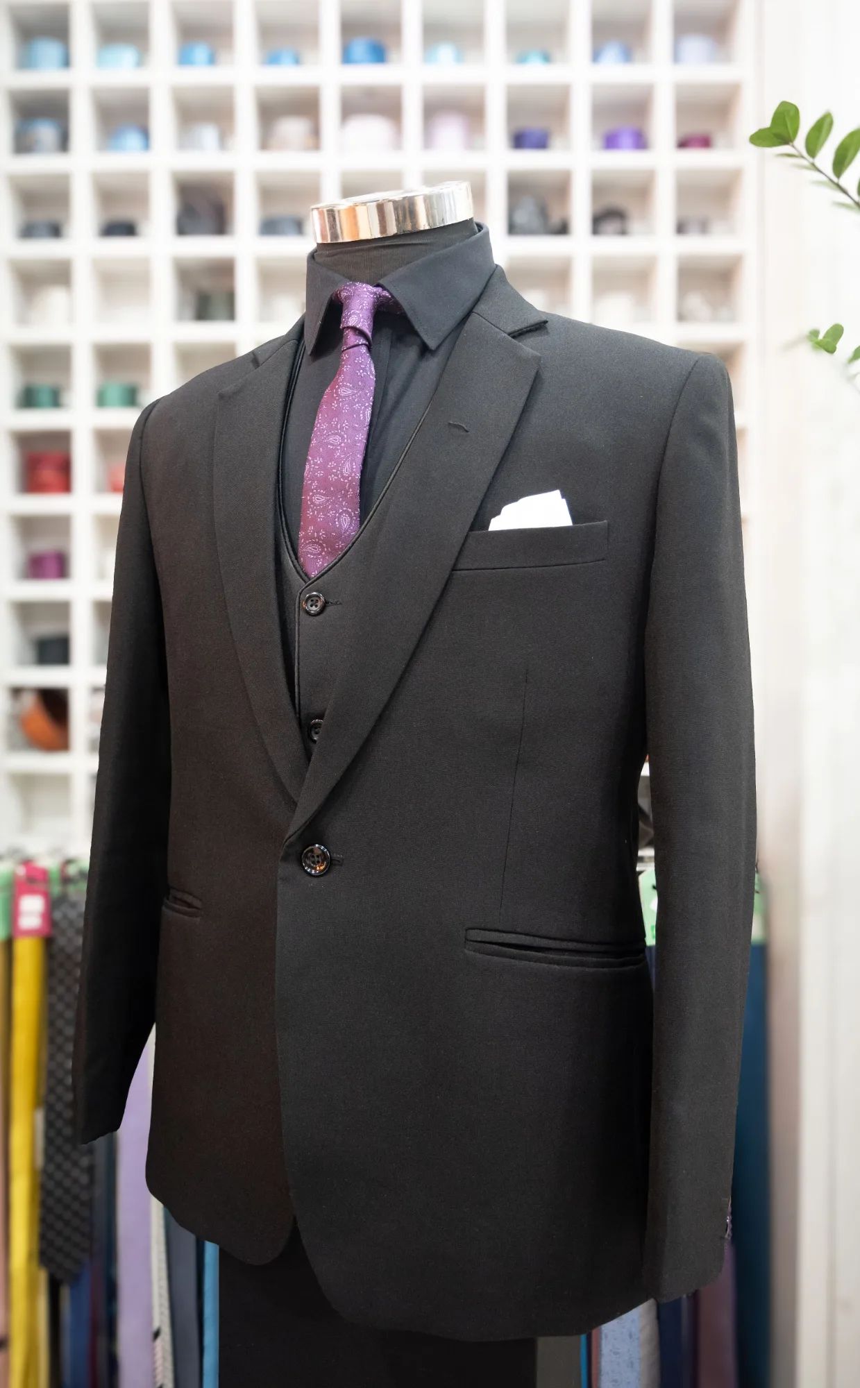 Black Matt Waistcoat