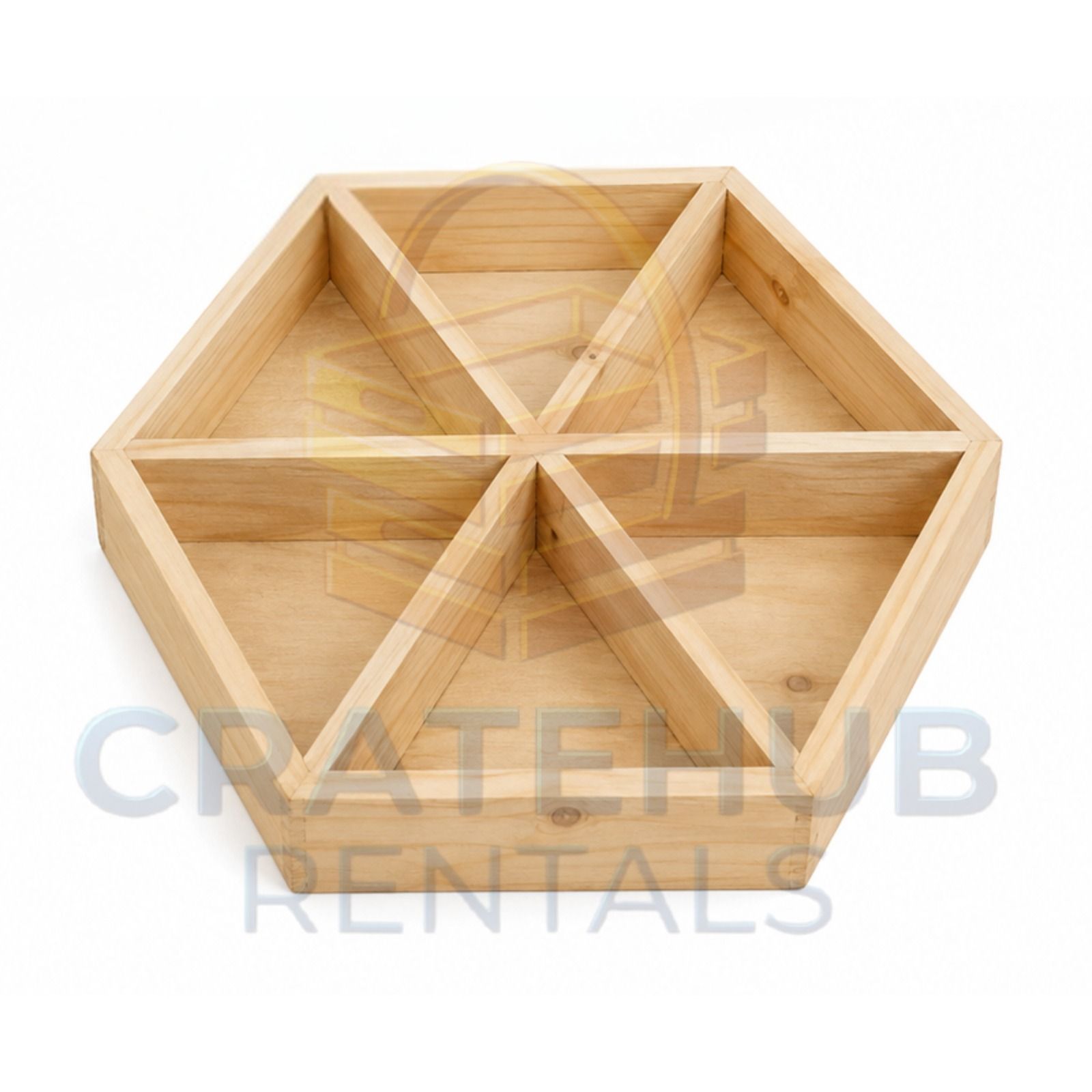 Hexagonal Partitioned Tray | Marawa