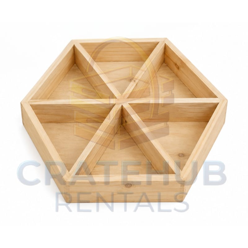 Hexagonal Partitioned Tray | Marawa