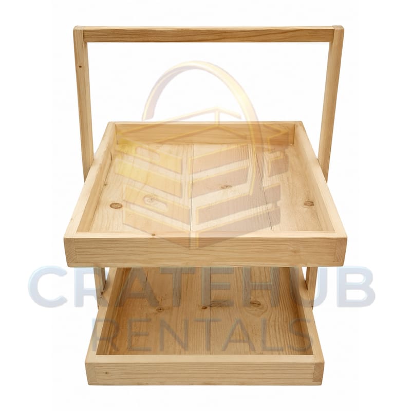 Two - Tier Wooden Tray | Marawa